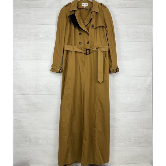 Zerina Akers Bar III Trench Jumpsuit Women 3X Belted Utility Wide Leg Mobwife - Picture 1 of 15